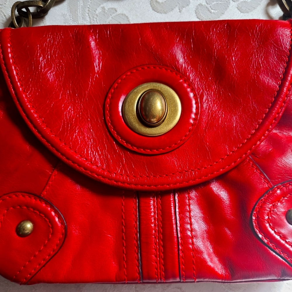 Tracy Reese Red leather handbag